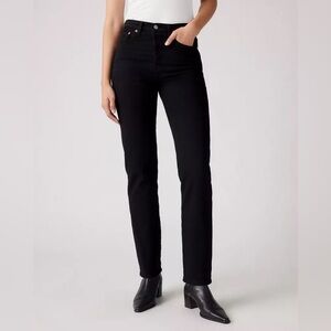 Levis 541 premium High Rise Denim wide Leg Jeans blue W 26 L 26